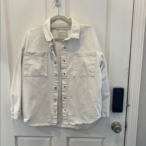 EUC Habitual white oversized denim shacket